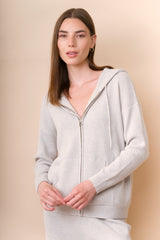 Baby Cashmere Hooded Sporty Cardigan