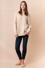 Baby Cashmere Oversized Cable Sweater